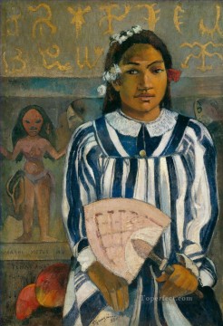 メラヒ メトゥア ノ テハマナ テハマナの祖先 ポスト印象派 原始主義 ポール ゴーギャン Oil Paintings